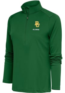Antigua Baylor Bears Womens Green Alumni Tribute Qtr Zip Pullover