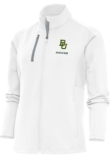 Antigua Baylor Bears Womens White Soccer Generation Light Weight Jacket