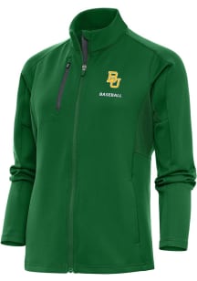 Antigua Baylor Bears Womens Green Baseball Generation Light Weight Jacket