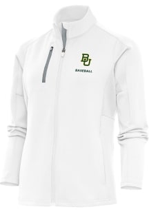Antigua Baylor Bears Womens White Baseball Generation Light Weight Jacket
