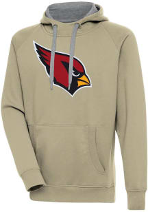 Antigua Arizona Cardinals Mens Khaki Full Front Victory Long Sleeve Hoodie