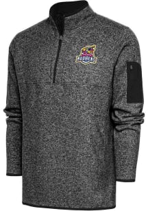 Antigua Toledo Mud Hens Mens Black Fortune Long Sleeve Qtr Zip Fashion Pullover