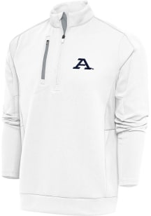 Antigua Akron Zips Mens White Generation Long Sleeve Qtr Zip Pullover