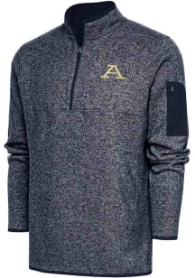 Antigua Akron Zips Mens Navy Blue Fortune Long Sleeve Qtr Zip Fashion Pullover