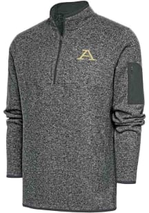 Antigua Akron Zips Mens Charcoal Fortune Long Sleeve Qtr Zip Fashion Pullover