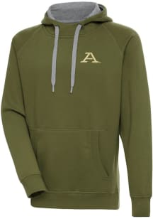 Antigua Akron Zips Mens Olive Victory Long Sleeve Hoodie