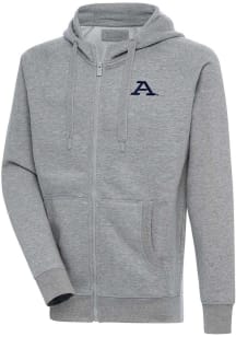 Antigua Akron Zips Mens Grey Victory Long Sleeve Full Zip Jacket