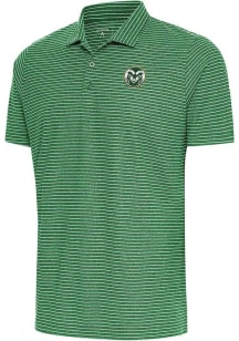 Antigua Colorado State Rams Mens Green Esteem Short Sleeve Polo