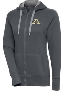 Antigua Akron Zips Womens Charcoal Victory Long Sleeve Full Zip Jacket