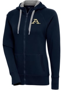 Antigua Akron Zips Womens Navy Blue Victory Long Sleeve Full Zip Jacket