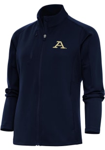 Antigua Akron Zips Womens Navy Blue Generation Light Weight Jacket