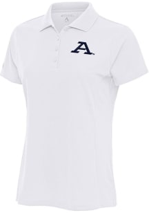 Antigua Akron Zips Womens White Legacy Pique Short Sleeve Polo Shirt