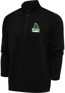 Antigua Dayton Dragons Mens Black Generation Long Sleeve Qtr Zip Pullover