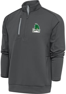 Antigua Dayton Dragons Mens Grey Generation Long Sleeve Qtr Zip Pullover