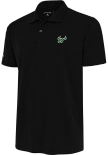 Antigua South Florida Bulls Mens Black Tribute Short Sleeve Polo