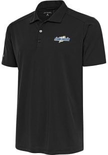 Antigua Omaha Storm Chasers Mens Grey Tribute Short Sleeve Polo