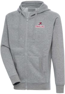Antigua Arkansas Travelers Mens Grey Victory Long Sleeve Full Zip Jacket