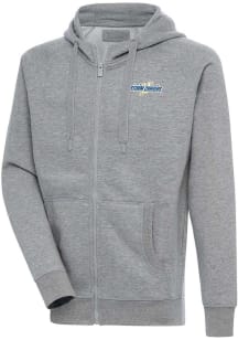Antigua Omaha Storm Chasers Mens Grey Victory Long Sleeve Full Zip Jacket