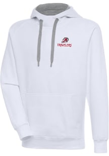 Antigua Arkansas Travelers Mens White Victory Long Sleeve Hoodie