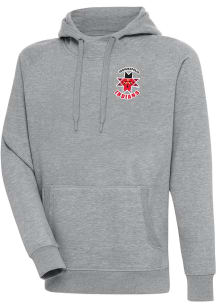Antigua Indianapolis Indians Mens Grey Victory Long Sleeve Hoodie