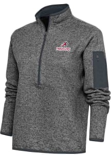 Antigua Arkansas Travelers Womens Grey Fortune Qtr Zip