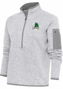 Antigua Dayton Dragons Womens Grey Fortune Qtr Zip