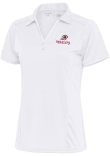 Antigua Arkansas Travelers Womens White Tribute Short Sleeve Polo Shirt