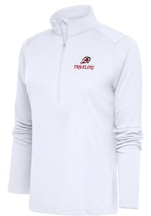 Antigua Arkansas Travelers Womens White Tribute Qtr Zip Pullover