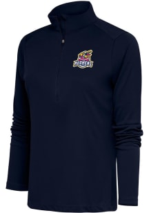 Antigua Toledo Mud Hens Womens Navy Blue Tribute Qtr Zip Pullover