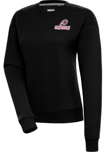 Antigua Arkansas Travelers Womens Black Victory Crew Sweatshirt