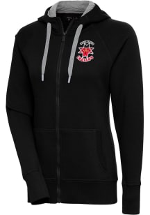 Antigua Indianapolis Indians Womens Black Victory Long Sleeve Full Zip Jacket