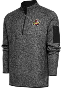 Antigua Peoria Chiefs Mens Black Fortune Long Sleeve Qtr Zip Fashion Pullover
