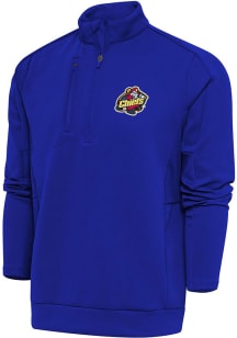 Antigua Peoria Chiefs Mens Blue Generation Long Sleeve Qtr Zip Pullover