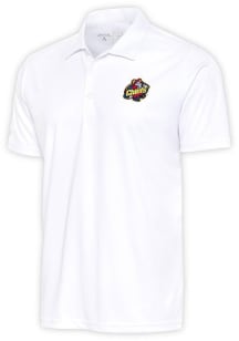 Antigua Peoria Chiefs Mens White Tribute Short Sleeve Polo