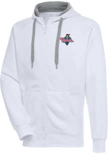 Antigua Cedar Rapids Kernels Mens White Victory Long Sleeve Full Zip Jacket