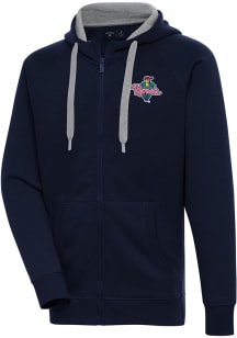Antigua Cedar Rapids Kernels Mens Navy Blue Victory Long Sleeve Full Zip Jacket