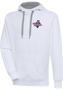 Antigua Cedar Rapids Kernels Mens White Victory Long Sleeve Hoodie