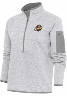 Antigua Peoria Chiefs Womens Grey Fortune Qtr Zip