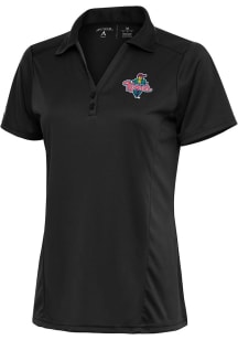 Antigua Cedar Rapids Kernels Womens Grey Tribute Short Sleeve Polo Shirt