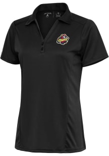 Antigua Peoria Chiefs Womens Grey Tribute Short Sleeve Polo Shirt