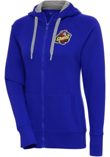 Antigua Peoria Chiefs Womens Blue Victory Long Sleeve Full Zip Jacket
