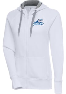 Antigua West Michigan Whitecaps Womens White Victory Long Sleeve Full Zip Jacket