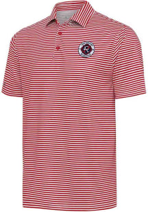 Antigua New England Revolution Mens Red Skills Short Sleeve Polo