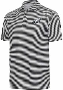 Antigua Philadelphia Eagles Mens Black Skills Short Sleeve Polo