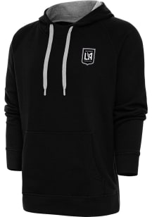 Antigua Los Angeles FC Mens Black Metallic Logo Victory Long Sleeve Hoodie
