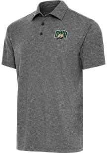 Antigua Ohio Bobcats Mens Black Par 3 Short Sleeve Polo