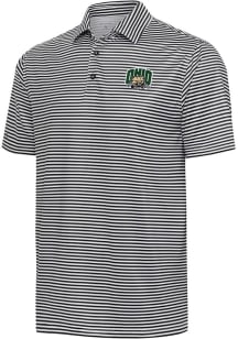 Antigua Ohio Bobcats Mens Black Skills Short Sleeve Polo