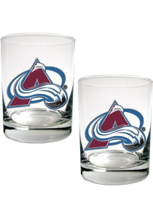 Colorado Avalanche 2 Piece Rock Glass - White