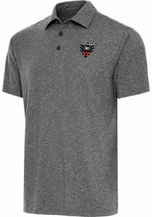 Antigua DC United Mens Black Par 3 Short Sleeve Polo