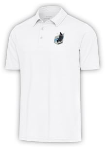 Antigua Minnesota United FC Mens White Par 3 Short Sleeve Polo